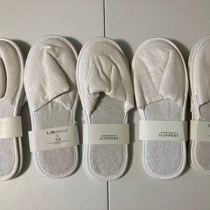 5 LaBottega Slippers Thompson Hotel White Women`s 11" L Lot